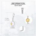 wholesale 925 Sterling Silver Sports Ball Drop Dangle Leverback Earrings for Women-0-2