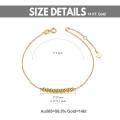 wholesale 14K Yellow Gold Ball Bead Chain Bracelet for Women - 6/7/8 Size s-0-5