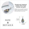 wholesale 925 Sterling Silver Bee Honeycomb Teardrop Pendant With Zirconia-0-4