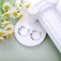 wholesale  Sterling Silver Moonstone Retro Sunflower Rose Feather Cross Butterfly Hoop Earrings for Women Gifts -0-11