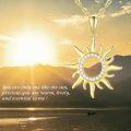 wholesale 14K Gold Cubic Zirconia Sun Pendant Necklace for Women - 16 Chain-0-1