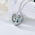 wholesale TOUPOP Mothers Day Gifts For Mom Cremation Jewelry Sterling Silver Tree Of Life Owl Urn Pendant Necklace For Ashes Keepsake Human Memorial Pendant Jewelry For Women -0-2