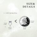 wholesale 925 Sterling Silver Pearl Owl Stud Earrings - Adorable Animal Jewelry for Women and Girls-0-3