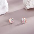 wholesale 925 Sterling Silver Hedgehog Heart Stud Earrings for Women Girls Gifts-0-3