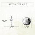 wholesale 925 Sterling Silver Crown Key Initial K Cubic Zirconia Pendant Necklace Platinum Plated-0-3