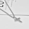 wholesale 925 Sterling Silver Amazing Grace Cross Pendant Necklace  for Women and Men Christian s-0-1