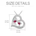 TOUPOP Sterling Silver & Stone Flamingo Pendant Necklace Gift for Women-0-5