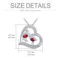 TOUPOP Sterling Silver & Stone Flamingo Pendant Necklace Gift for Women-0-5