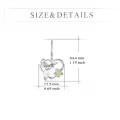 TOUPOP Sterling Silver Hummingbird Flower Dangle Earrings Heart Jewelry-0-3