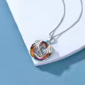 TOUPOP Sterling Silver Crystal Dragon Pendant Necklace Gift for Women-0-2