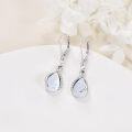 wholesale Sterling Silver Moonstone Larimar Teardrop Earrings Infinity Dangle Gifts-0-1