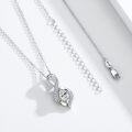 wholesale 925 Sterling Silver Infinity Birthstone Teardrop Pendant Necklace for Women-0-1