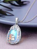 wholesale 925 Sterling Silver Tree of Life Blue Moonstone Pendant Family Gift for Dad and Daughter/Son-0-3