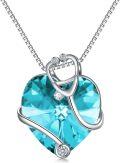 wholesale TOUPOP Gifts For Nurse Birthstone Stethoscope Necklace 925 Sterling Silver Heart Crystal Nursing Themed Jewelry Nurses Day Christmas Gifts For Women Doctor Medical Student -0-0