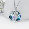 wholesale TOUPOP Gifts For Women 925 Sterling Silver Tree Of Life Birthstone Necklace With Crystal Birthday Jewelry Gifts For Women, Sterling Silver, No Gemstone -0-3