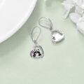 TOUPOP Sterling Silver Stone Panda Heart Dangle Earrings for Women-0-4