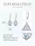 TOUPOP Sterling Silver Birthstone Tree Of Life Earrings-0-1