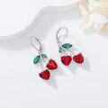wholesale 925 Sterling Silver Cherry/strawberry/lemon/pineapple/banana Earrings Fruit Earrings Fruit Jewelry Christmas Gifts For Women -0-3