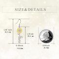 wholesale 925 Sterling Silver Sunflower Love Drop Earrings for Women -0-4