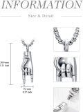 wholesale Italian Horn/hand Urn Necklace For Ashes 925 Sterling Silver Cornicello Cremation Pendant W/stainless Steel Chain Keepsake Memorial Jewelry For Men Women… -0-1