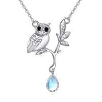 wholesale 925 Sterling Silver Owl Pendant Necklace-Owl Necklace