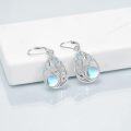 wholesale 925 Sterling Silver Beach Larimar Starfish/Dolphin/Turtle/Jellyfish/Mermaid Teardrop Earrings-0-2