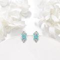wholesale 925 Sterling Silver Celtic Knot Opal Stud Earrings for Women - Good Luck Irish Jewelry-0-14