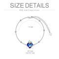 wholesale 925 Sterling Silver Austrian Crystal Fox Heart Charm Bracelet 925  for Women Girls-0-5