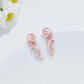 wholesale 925 Sterling Silver Scrollwork Ear Climber Earrings for Women-0-9