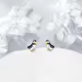 wholesale 925 Sterling Silver Penguin Stud Earrings-0-1