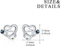 wholesale 925 Sterling Silver Austrian Crystal Heart Stethoscope Stud Earrings Nursing Graduation Gift for RN Doctors Students-0-5