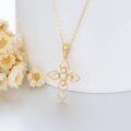wholesale 14K Gold CZ Heart Pendant Necklace for Women 18 Chain-0-4