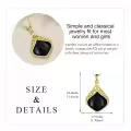 wholesale 925 Sterling Silver Moonstone Lapis Larimar Moss Agate Teardrop Filigree Pendant-0-127