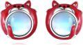 wholesale 925 Sterling Silver Red Cat Moonstone Stud Earrings for Women-0-0