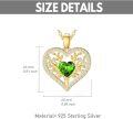 wholesale  18K Gold Sterling Silver Tree of Life Pendant with Birthstones 18+2 Inch -0-14