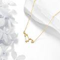 wholesale 14K Yellow Gold Star Constellation Pendant Necklace for Women-0-2