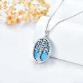 wholesale 925 Sterling Silver Turquoise Tree of Life Pendant with 18+2 Chain-0-1