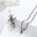 wholesale 925 Sterling Silver Dragon Cross Urn Necklace   for Women and Men-0-1