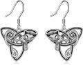 wholesale 925 Sterling Silver Celtic Cat Dangle Earrings - Unique s for Women-0-0