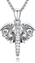 wholesale 925 Sterling Silver Elephant Pendant Necklaces for Men & Women s-0-0