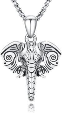 wholesale 925 Sterling Silver Elephant Pendant Necklaces for Men & Women s-Elephant Necklace
