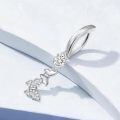 wholesale 925 Sterling Silver Butterfly Charm With Crystal-0-2
