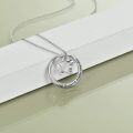 wholesale 925 Sterling Silver Gymnastics Necklace with Opal Rose Pendant for Women and Teen Girls Dance Lovers Teacher Gifts-0-3