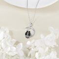 wholesale 925 Sterling Silver Cat Moon Love Forever Pendant Necklace for Women-0-2