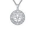 wholesale 925 Sterling Silver Celtic Triquetra Tree Of Life Pendant Necklaces For Men s-0-0