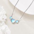 wholesale 925 Sterling Silver Pearl Necklace Platinum Plated Graduated Ball Bead Box Chain For Women-0-8