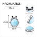 wholesale  Sterling Silver Moonstone Cat Frog Fox Axolotl Panda Cow Monkey Stud Earrings -0-1