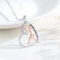 wholesale 925 Sterling Silver Tennis Player Heart Pendant Never give up Sporty s for Women-0-1