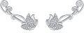 wholesale 925 Sterling Silver Butterfly Ear Cuff Set for Women - Hypoallergenic Cartilage Wrap Studs with Cubic Zirconia Stones (Pair)-0-0
