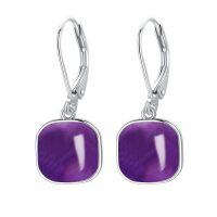 wholesale 925 Sterling Silver Labradorite Earrings-Amethyst Earrings